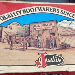 Justin blue cowboy boots